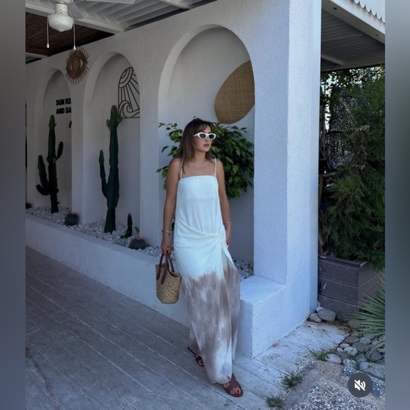 ZARA BLOGGERS’ FAVORITE DRAPED OMBRÉ DRESS - Picture 2 of 15